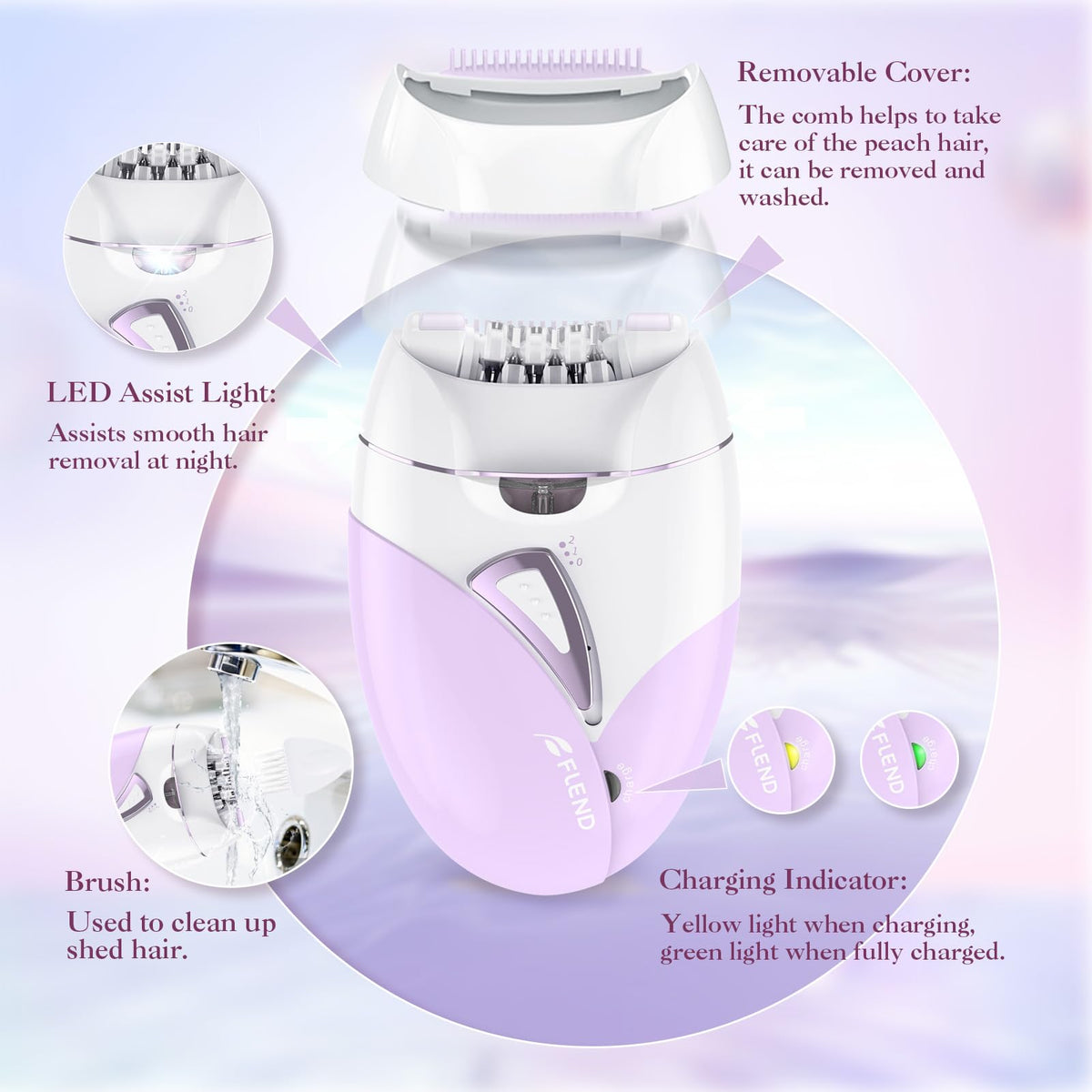 2-Speed Adjustable Epilator with 36 Tweezers C913