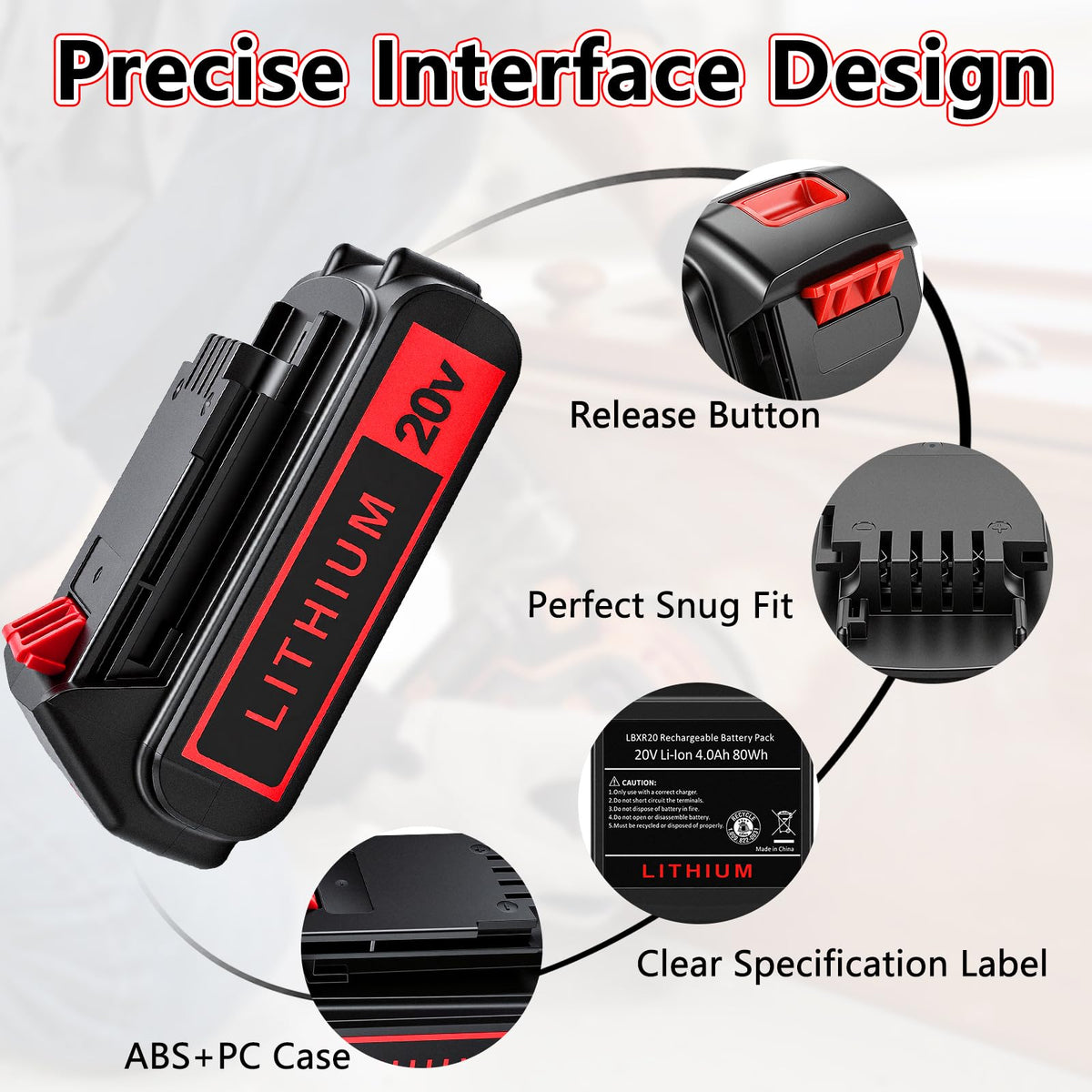 2-Pack 4.0Ah 20V Lithium Battery A287