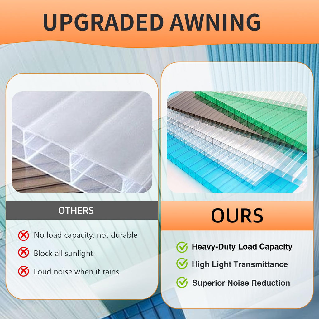 40x48in UV Rain Proof Door Awning B742
