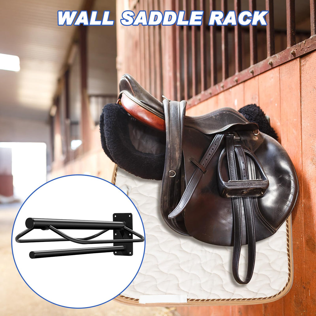 6 Pcs Wall Mount Saddle Rack with Pad Bar V453