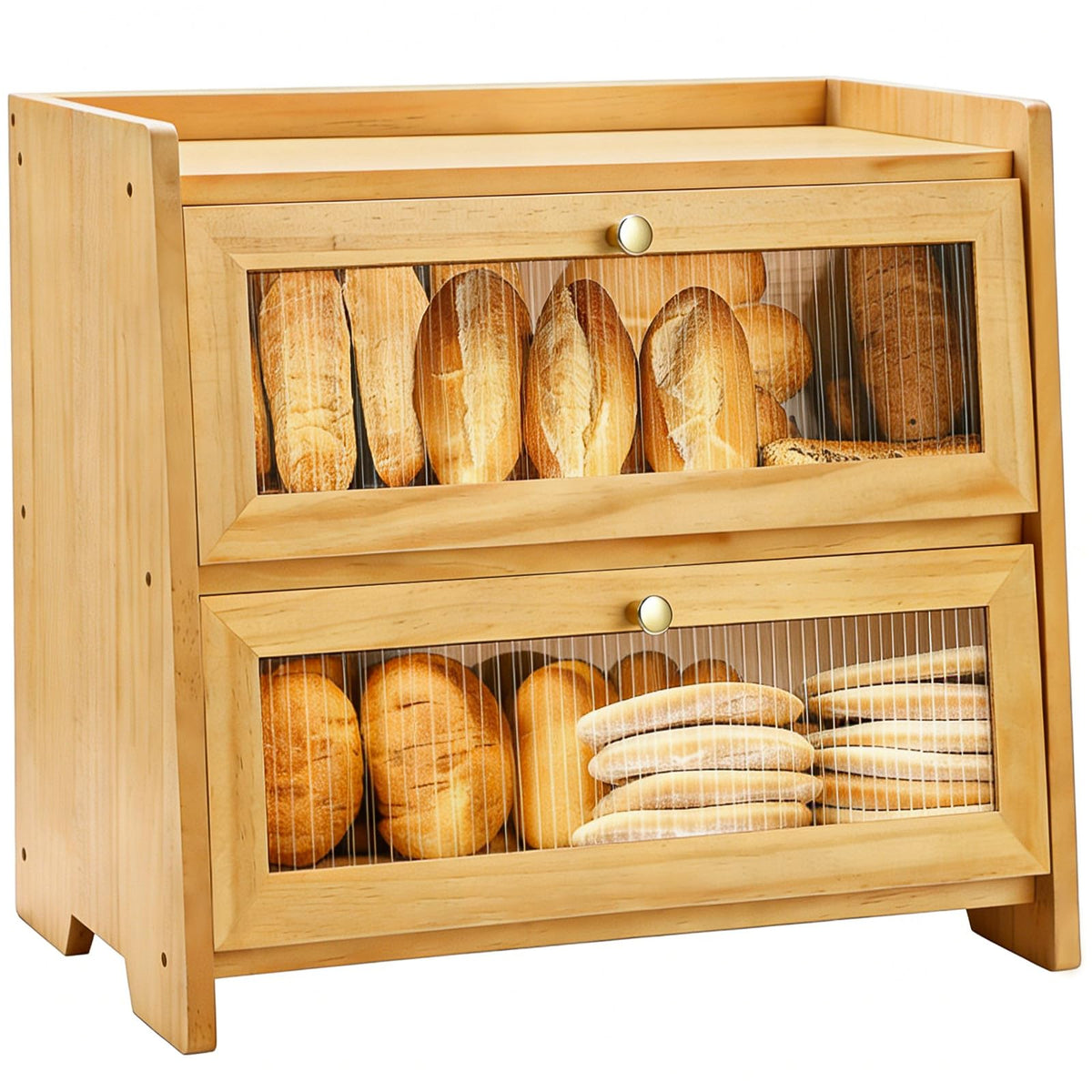 Wooden Bread Box A8374