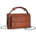 Animal Pattern Embossed Leather Crossbody Wallets Bags J788