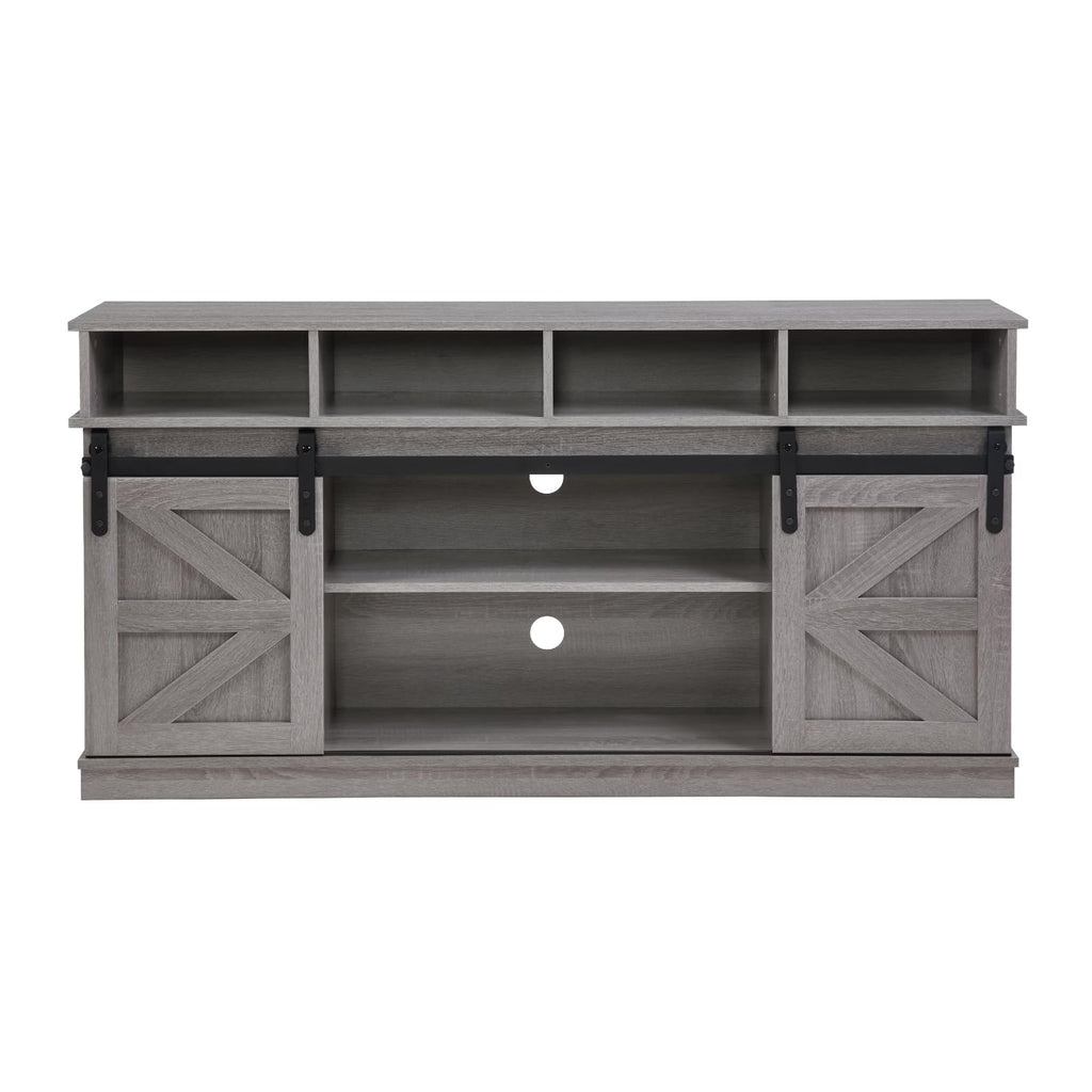 65" Grey TV Stand with Sliding Doors T723