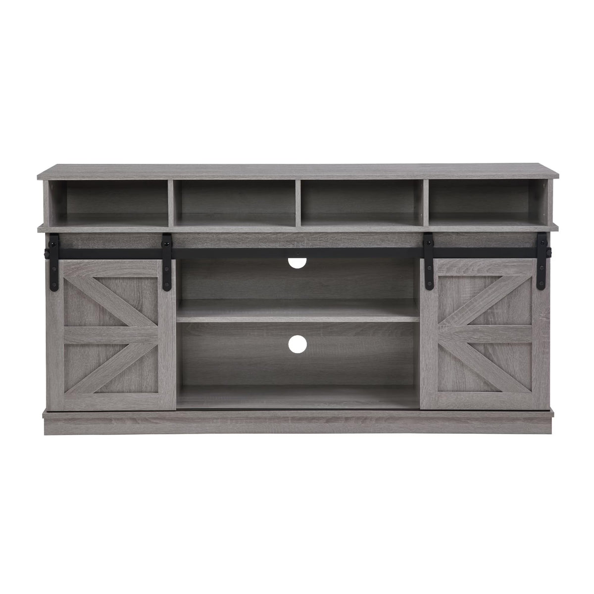 65" Grey TV Stand with Sliding Doors T723