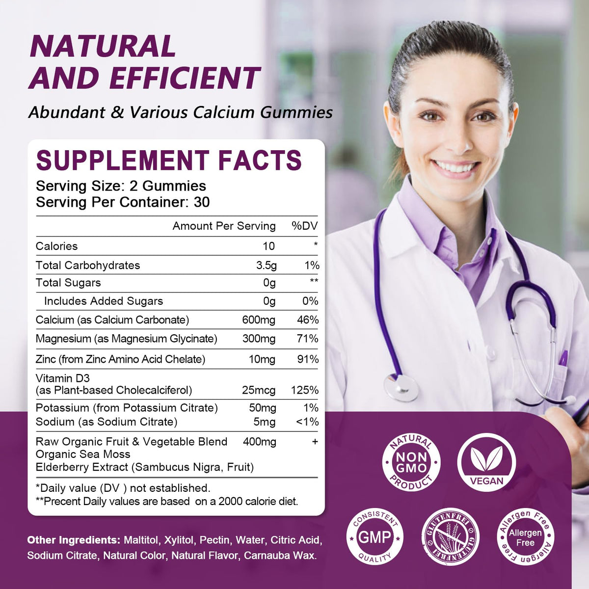 Calcium Magnesium Zinc with Vitamin D3 60 Count R495429