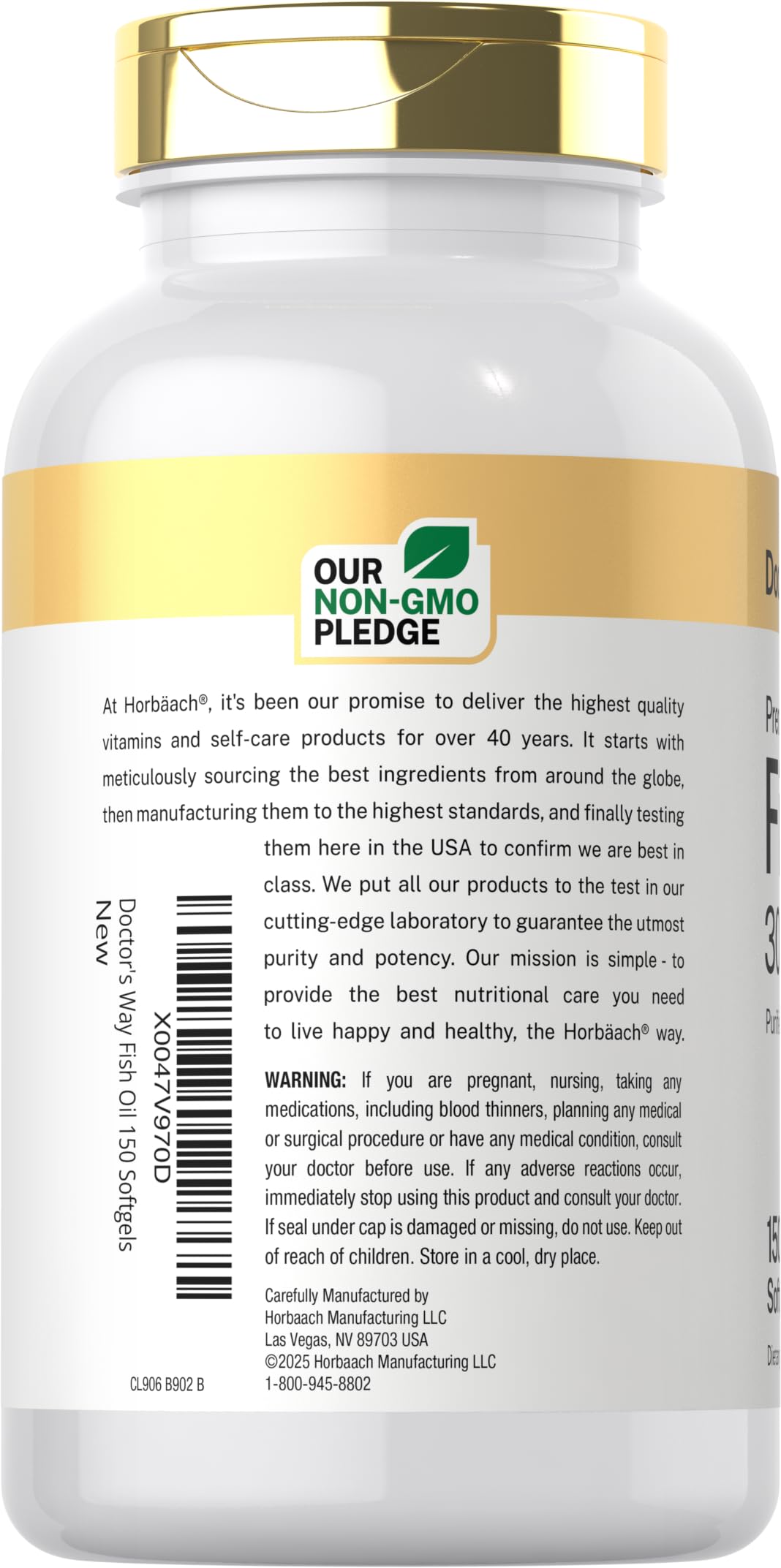 Fish Oil 3000mg 150 Softgels Omega-3 EPA DHA K14859