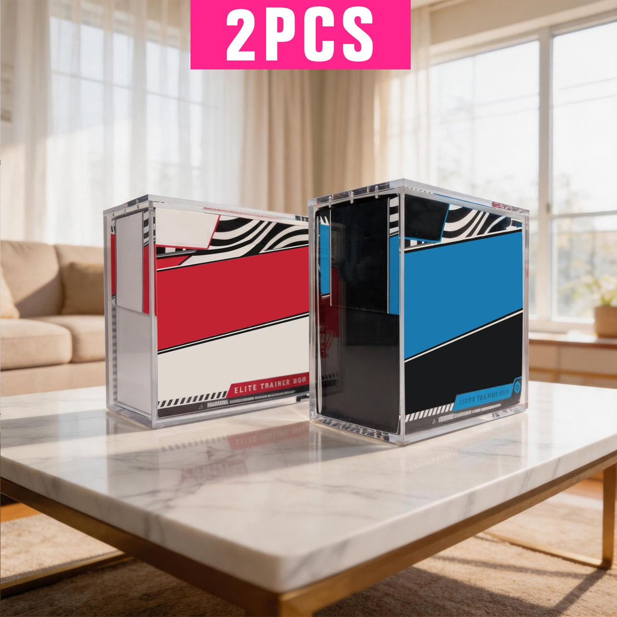 Acrylic Protector Case 8"L x 4"W x 7"H 2pcs W322