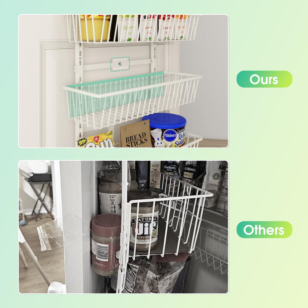 White 9-Tier Over The Door Pantry Organizer T919263