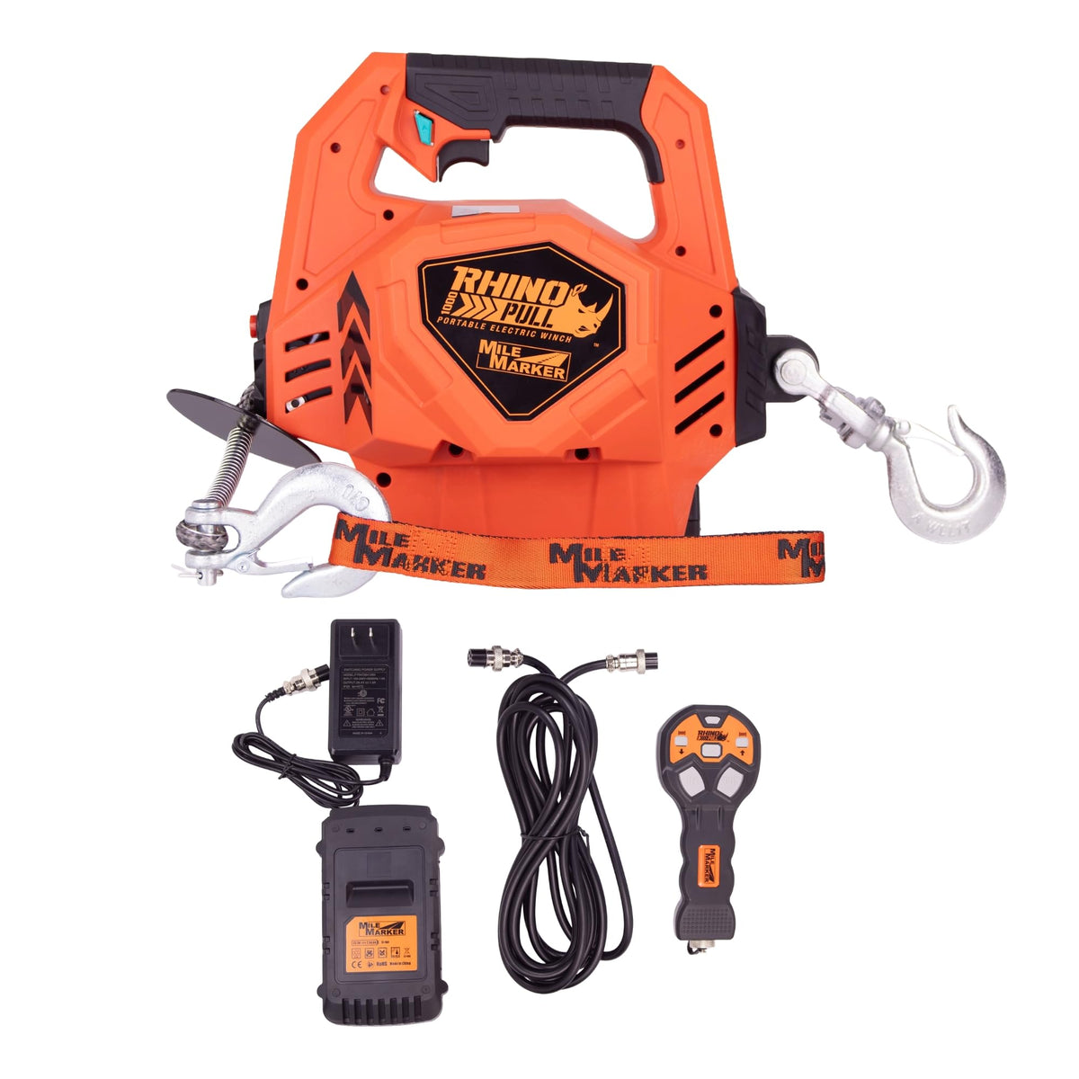 Portable Electric Winch with Synthetic Rope V149681