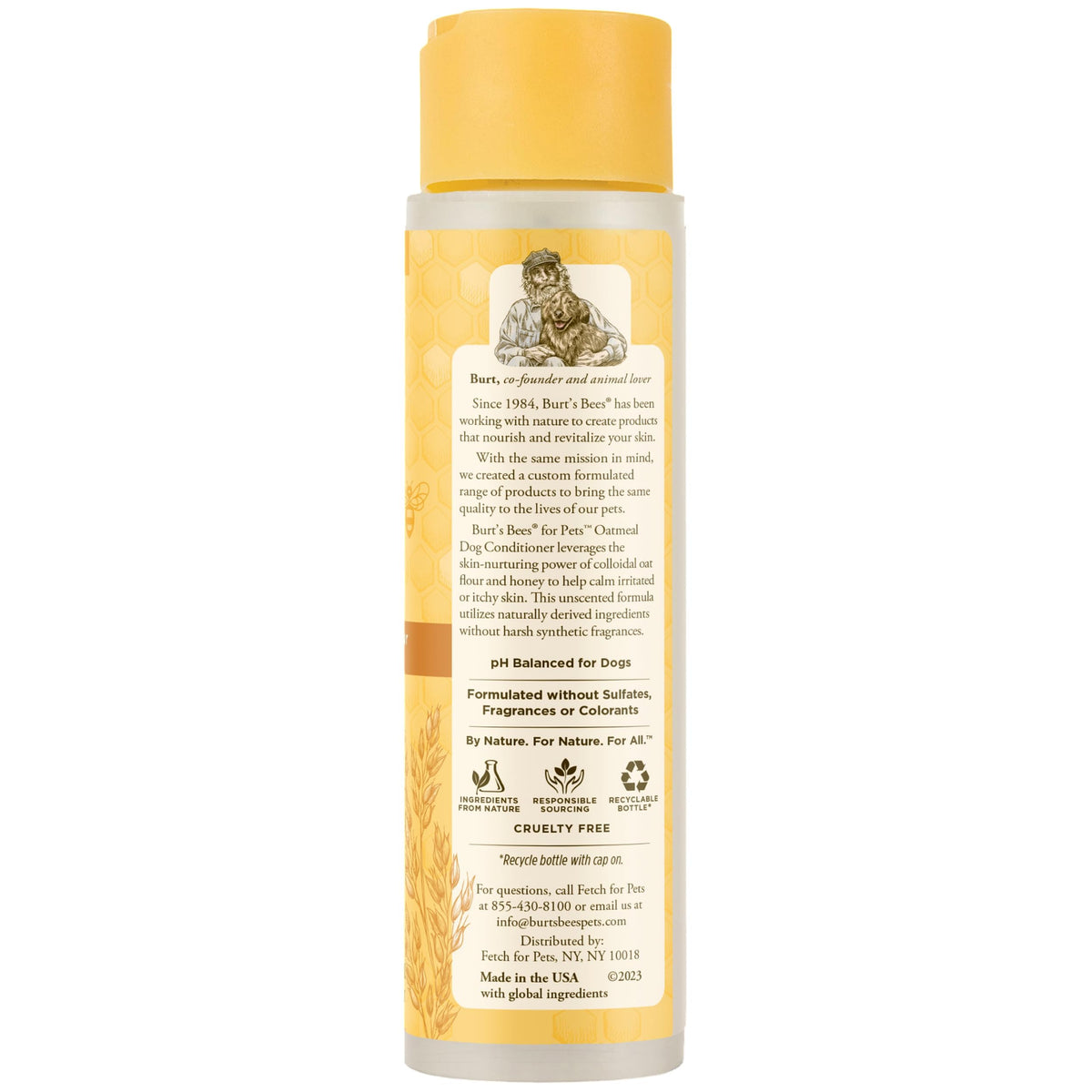 Fragrance-Free Oatmeal Dog Conditioner 10 Fl Oz X6540