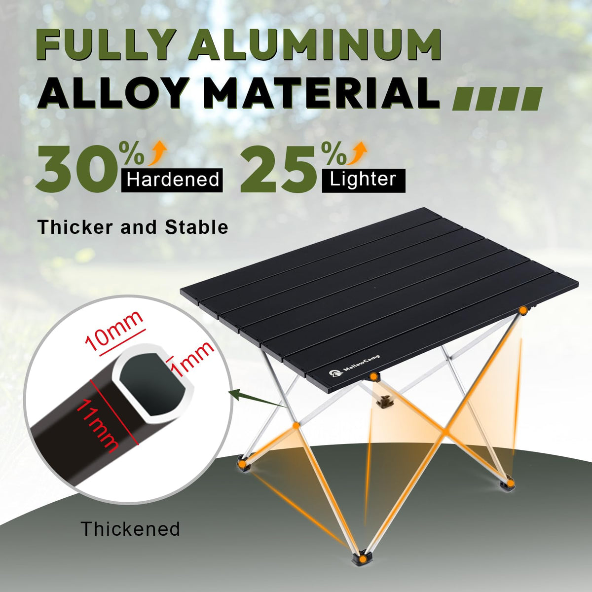 Ultralight Aluminum Folding Camping Side Table P6244