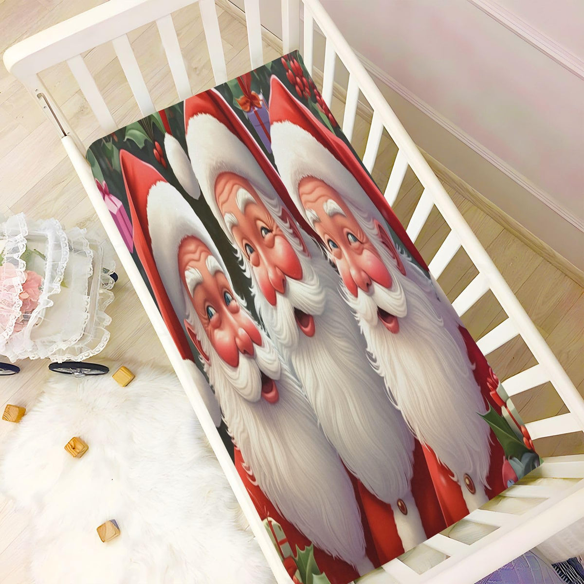 Santa Crib Sheet 52" x 28" M284300