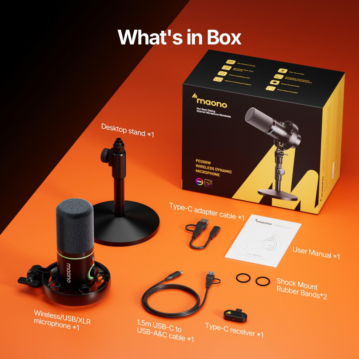 Hybrid Wireless Podcast Microphone B6536