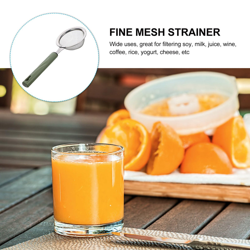 Stainless Steel Food Mesh Strainer with Handle Q42572
