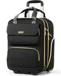 Black 16-Inch Underseat Carry On Luggage with Wheels A667