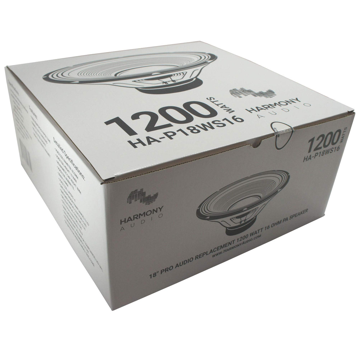 16 Ohm 18 Inch Woofer 4 Pack 1200W Subwoofer J475