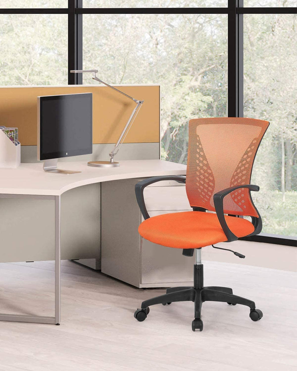 Orange Mesh Office Chair A350