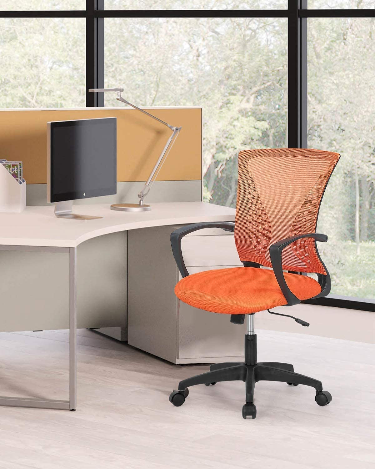Orange Mesh Office Chair A350