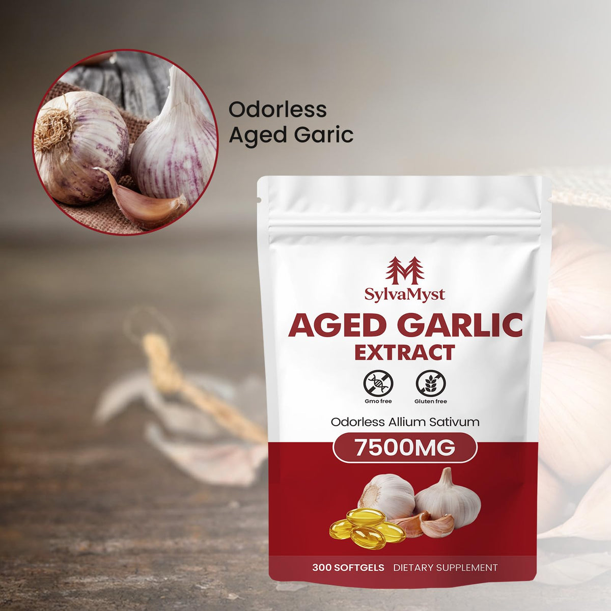 Aged Garlic Extract Capsules 300 Count R881