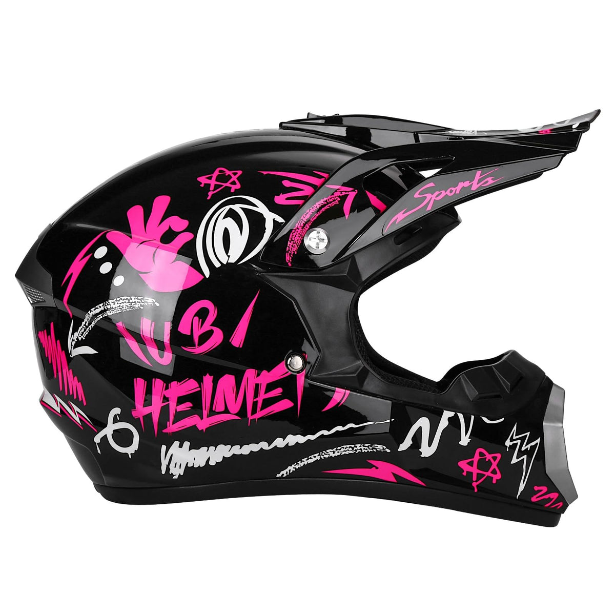 Youth Dirt Bike Helmet DOT Full Face Motocross 4-Piece Set G74066