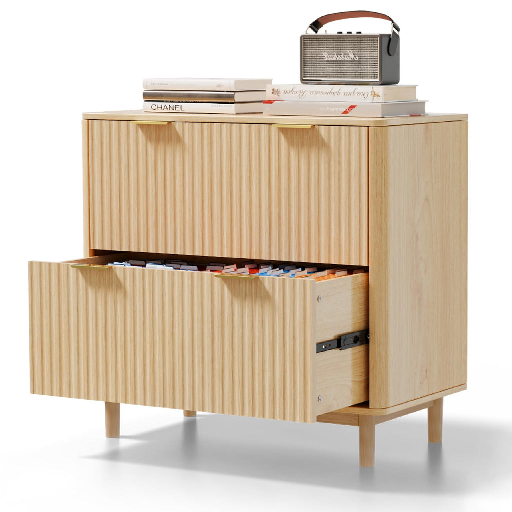 2 Drawer Wood File Cabinet N68802