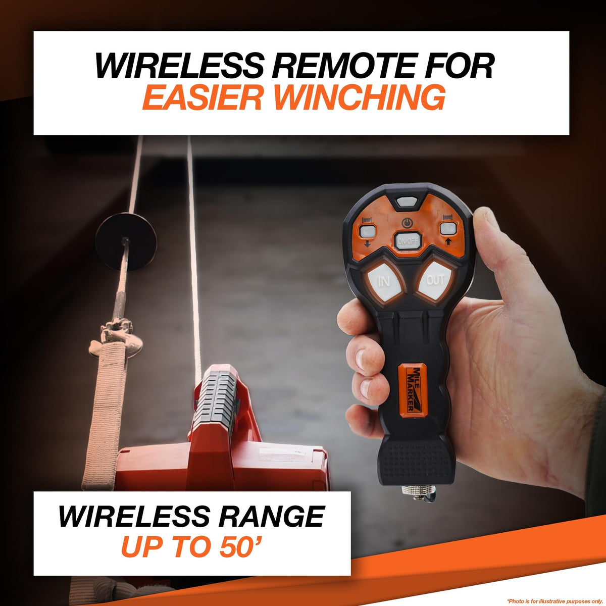 Portable Electric Winch with Synthetic Rope V149681