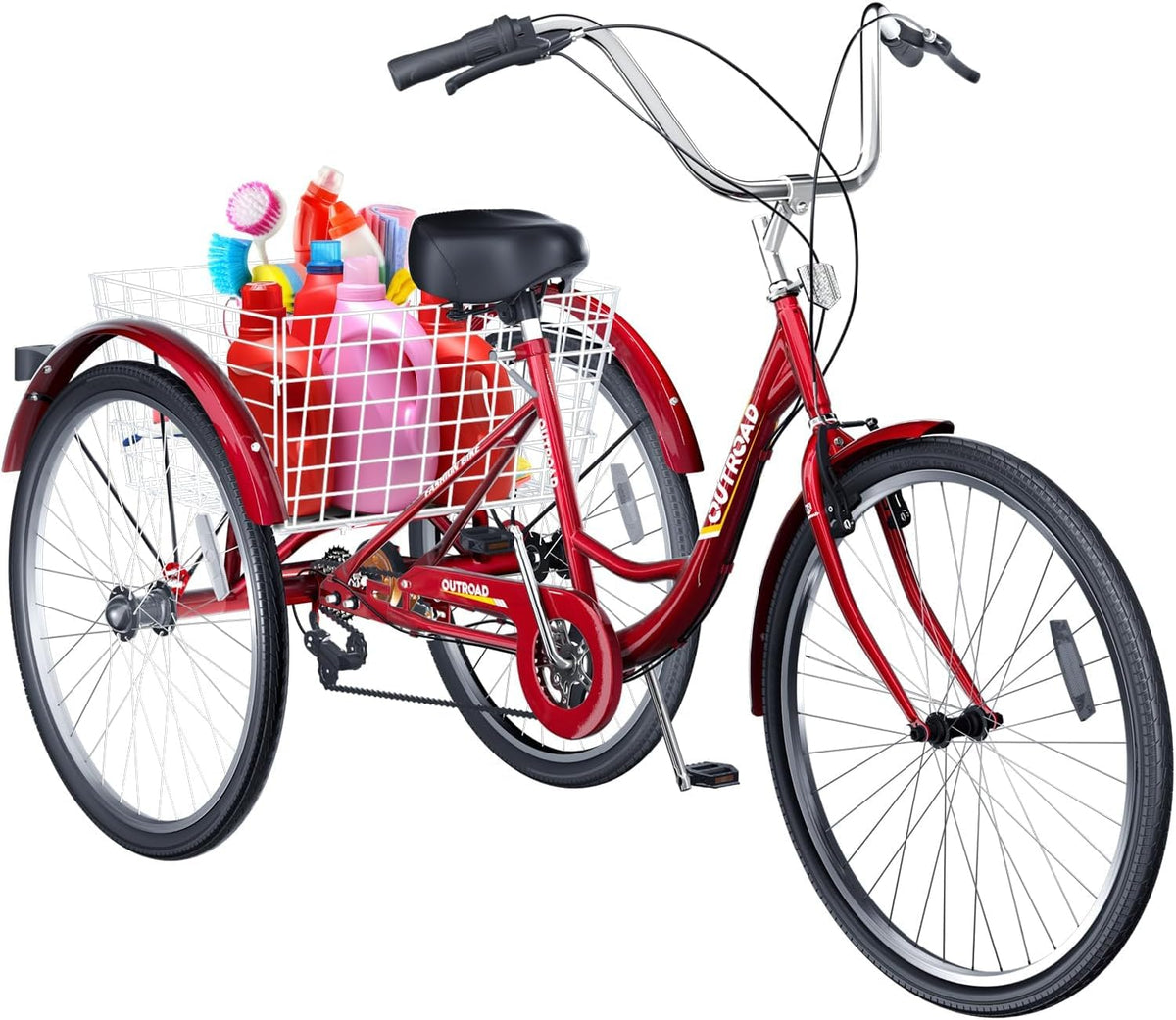 24/26-Inch 3 Wheel Adult Tricycle A18773