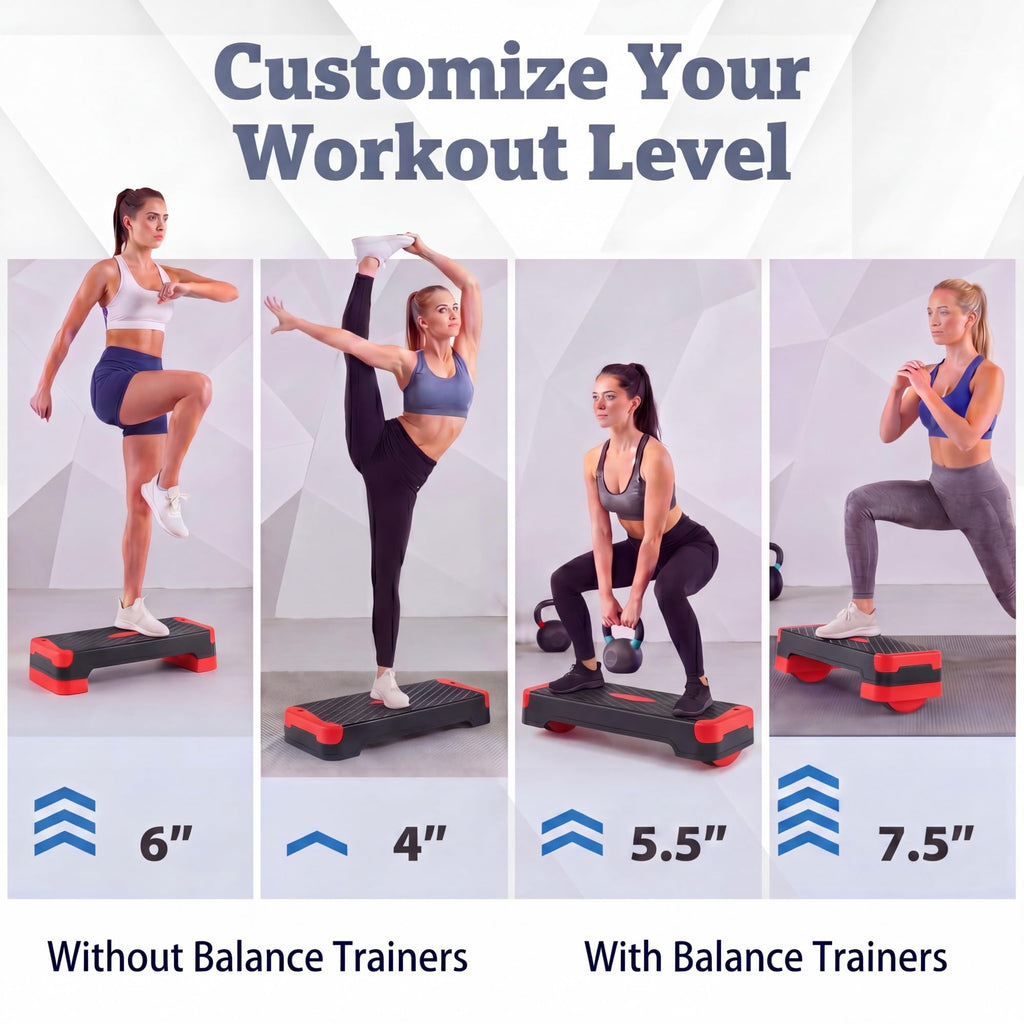 Aerobic Step Platform with Risers & Resistance Bands M383103