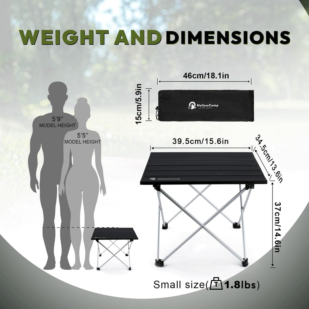 Ultralight Aluminum Folding Camping Side Table P6244