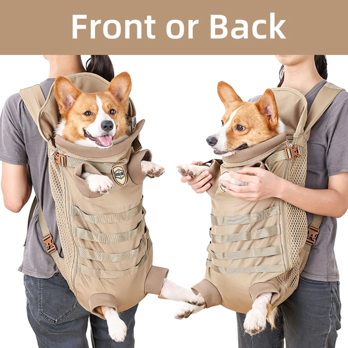 Tactical Dog Backpack Carrier E625349