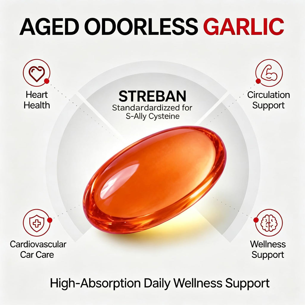 Odorless Garlic Supplement 600mg Softgels G639