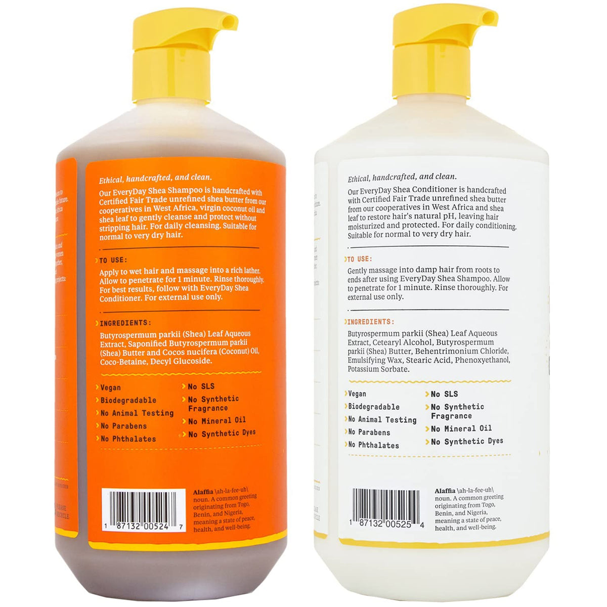 Unscented Shea Shampoo & Conditioner Set 32 Oz R296854