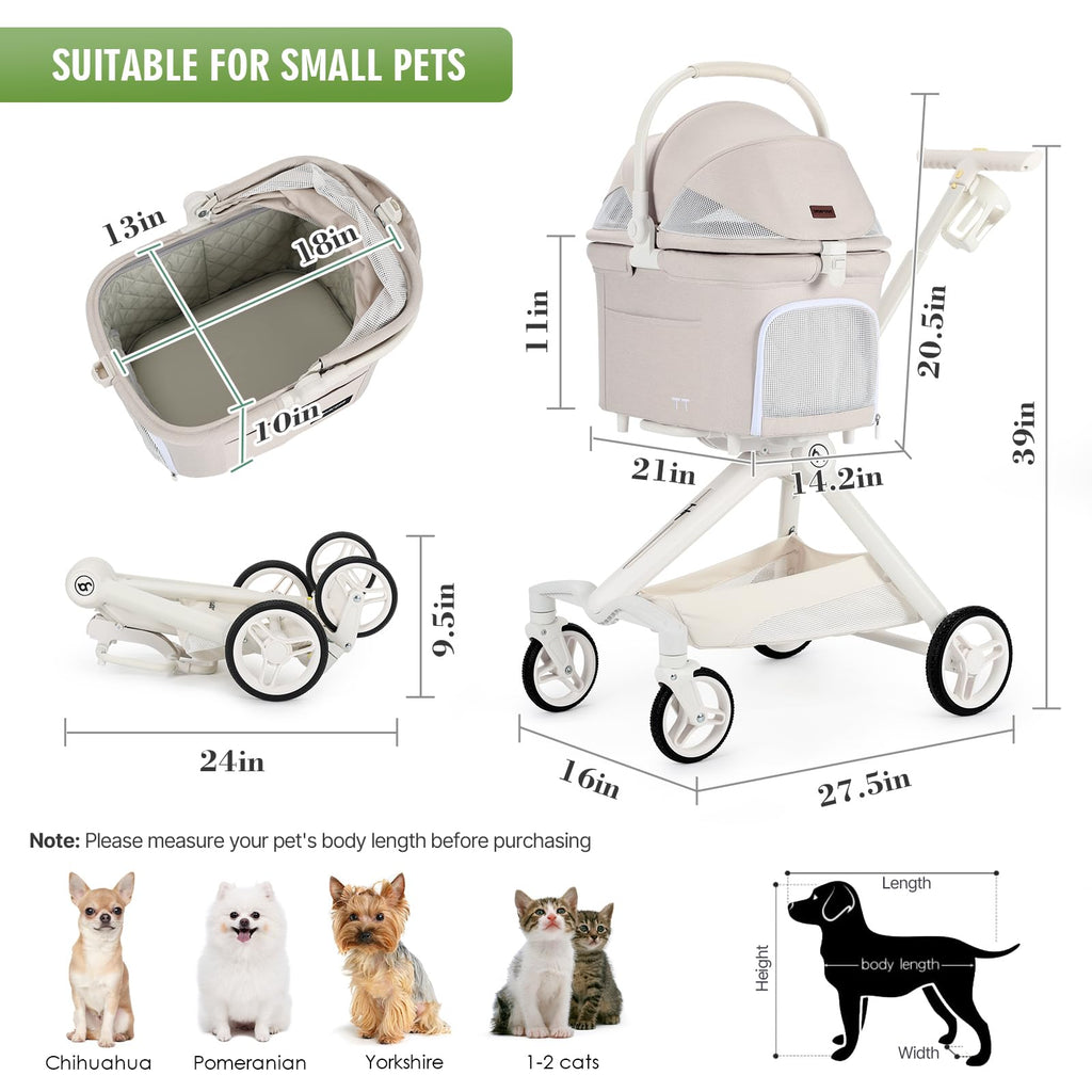 Pet Stroller for Small Dog & Cats A857304