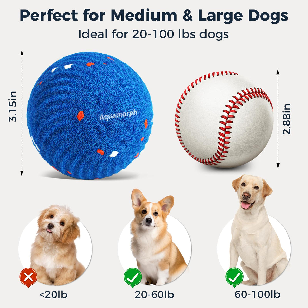 2-Pack Interactive Washable Dog Ball I929