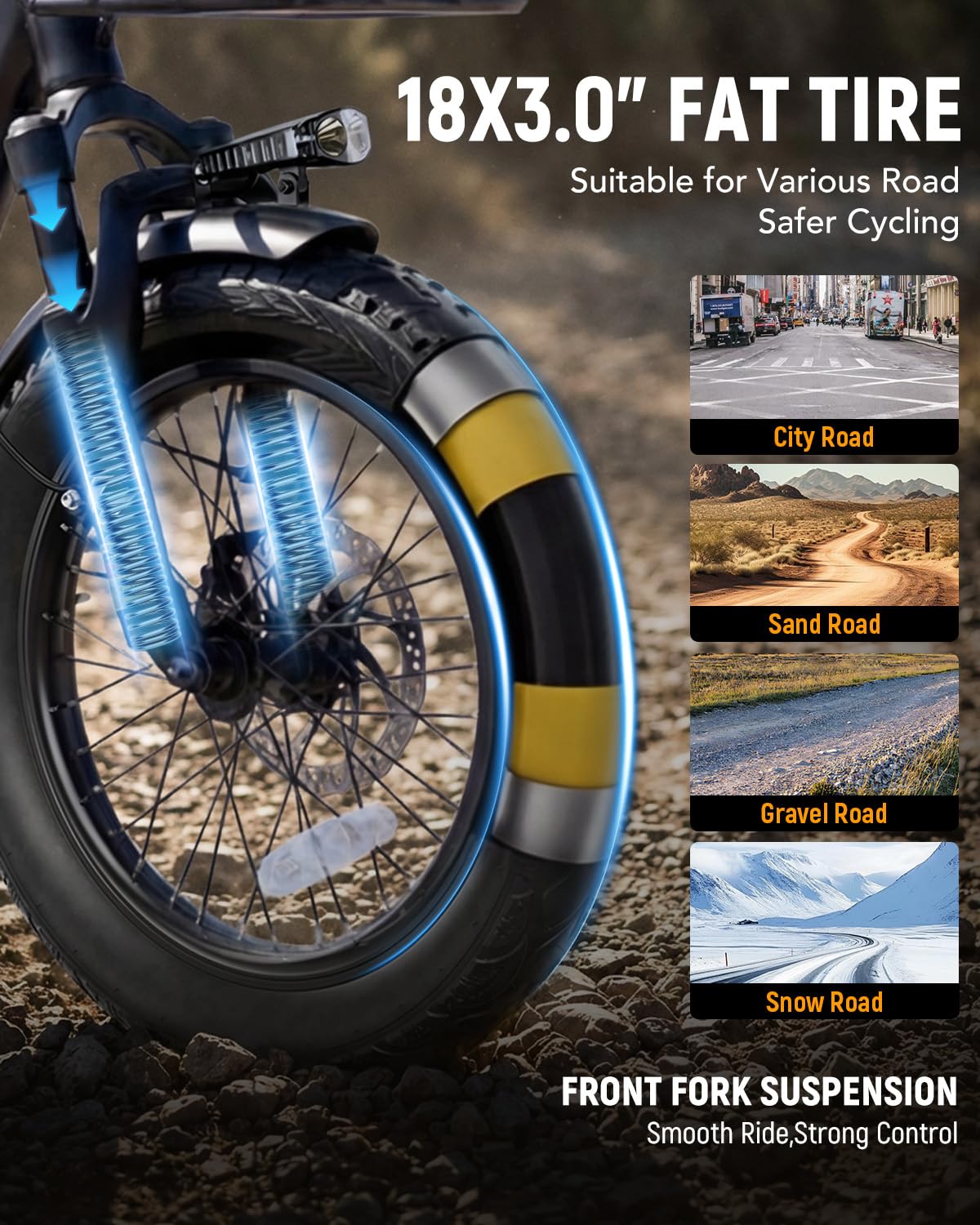 Electric Tricycle for Adults, 18"x3.0" Folding Step-Thru E Trike with 1200W Brushless Motor 48V 499.2Wh Removable Battery D439638
