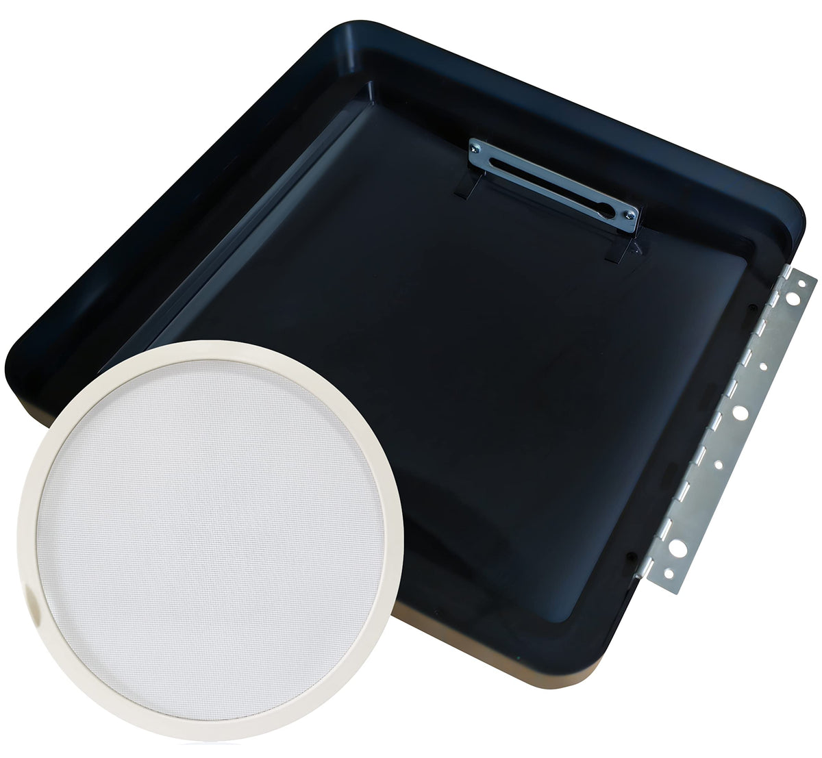 14"x14" RV Roof Vent Lid Replacement Smoke Dome Cover with Stainless Steel Screen W32797