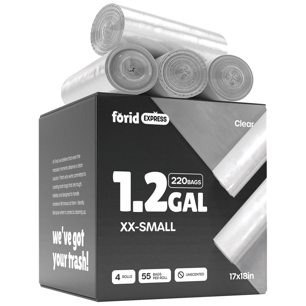 1.2 Gallon 220 Count Plastic Trash Bags L5035