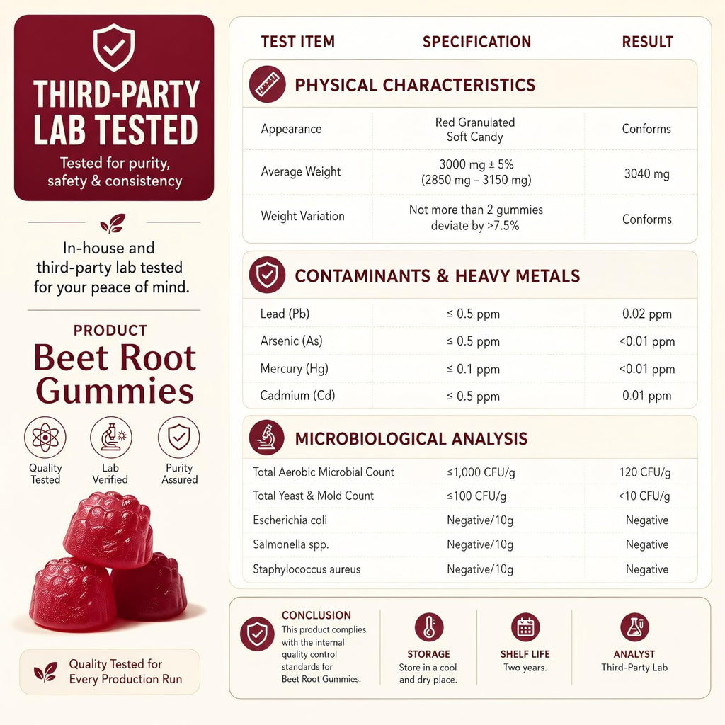 Beet Root Gummies 60 Count Y4275
