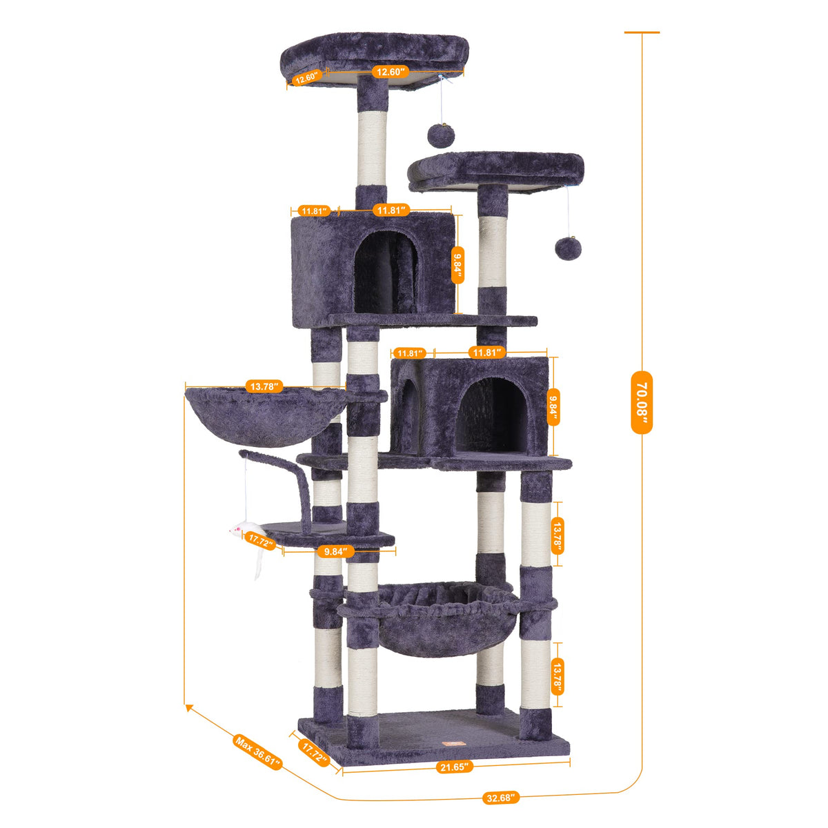 70 inches Tall Cat Tree C5745