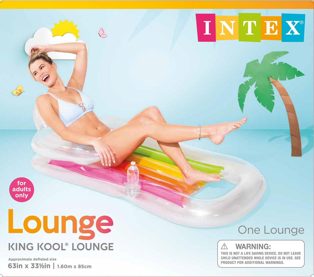 Inflatable Lounge Blue & Pearlescent Silver 2 Pack P889