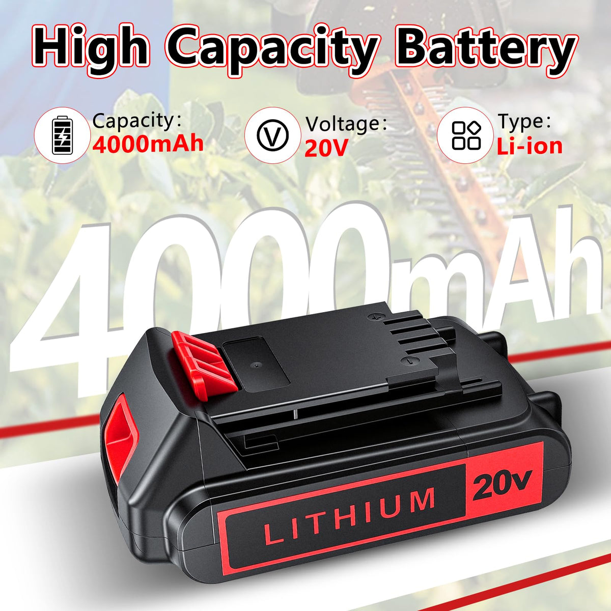 2-Pack 4.0Ah 20V Lithium Battery A287