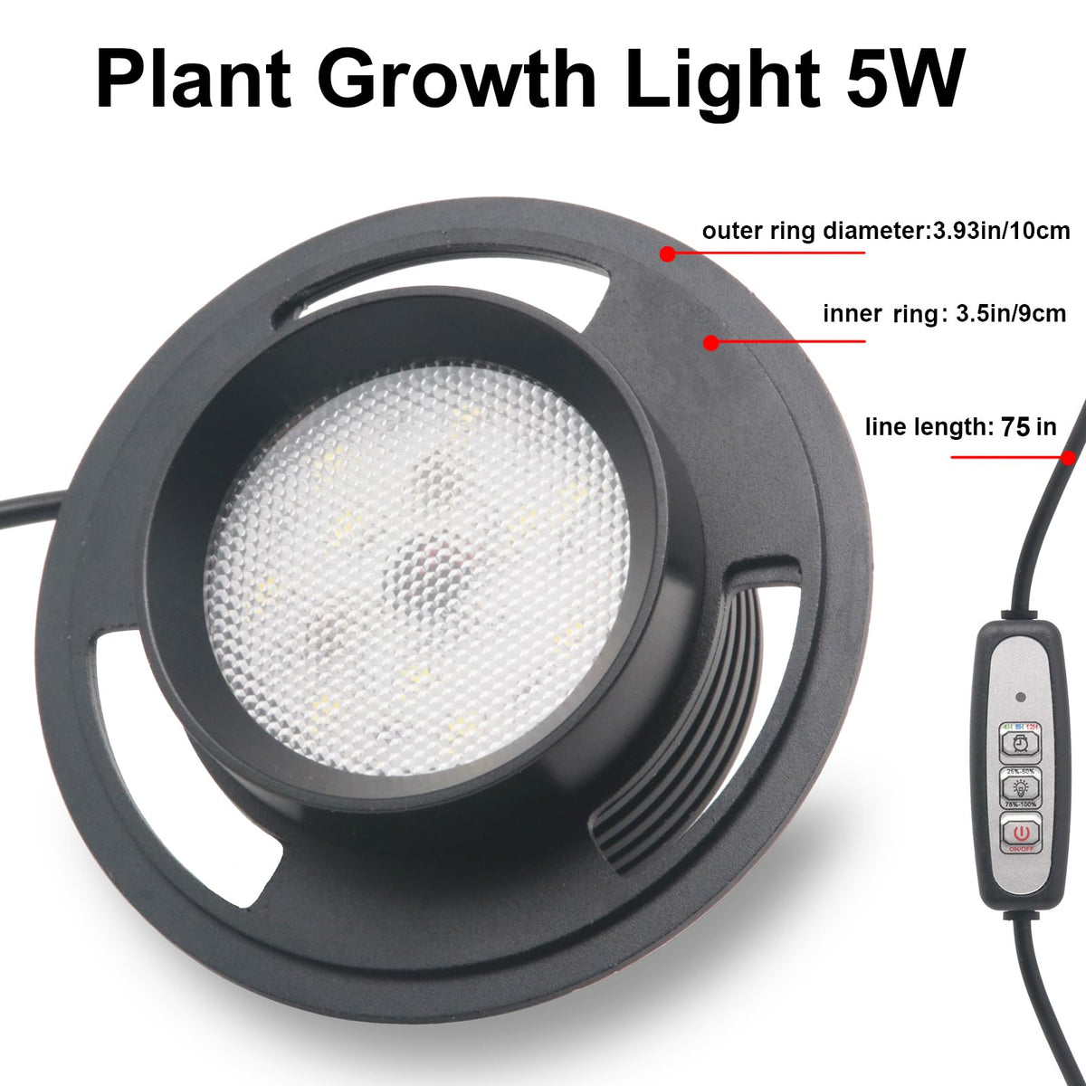 Glass Plant Terrarium with Grow Light B660