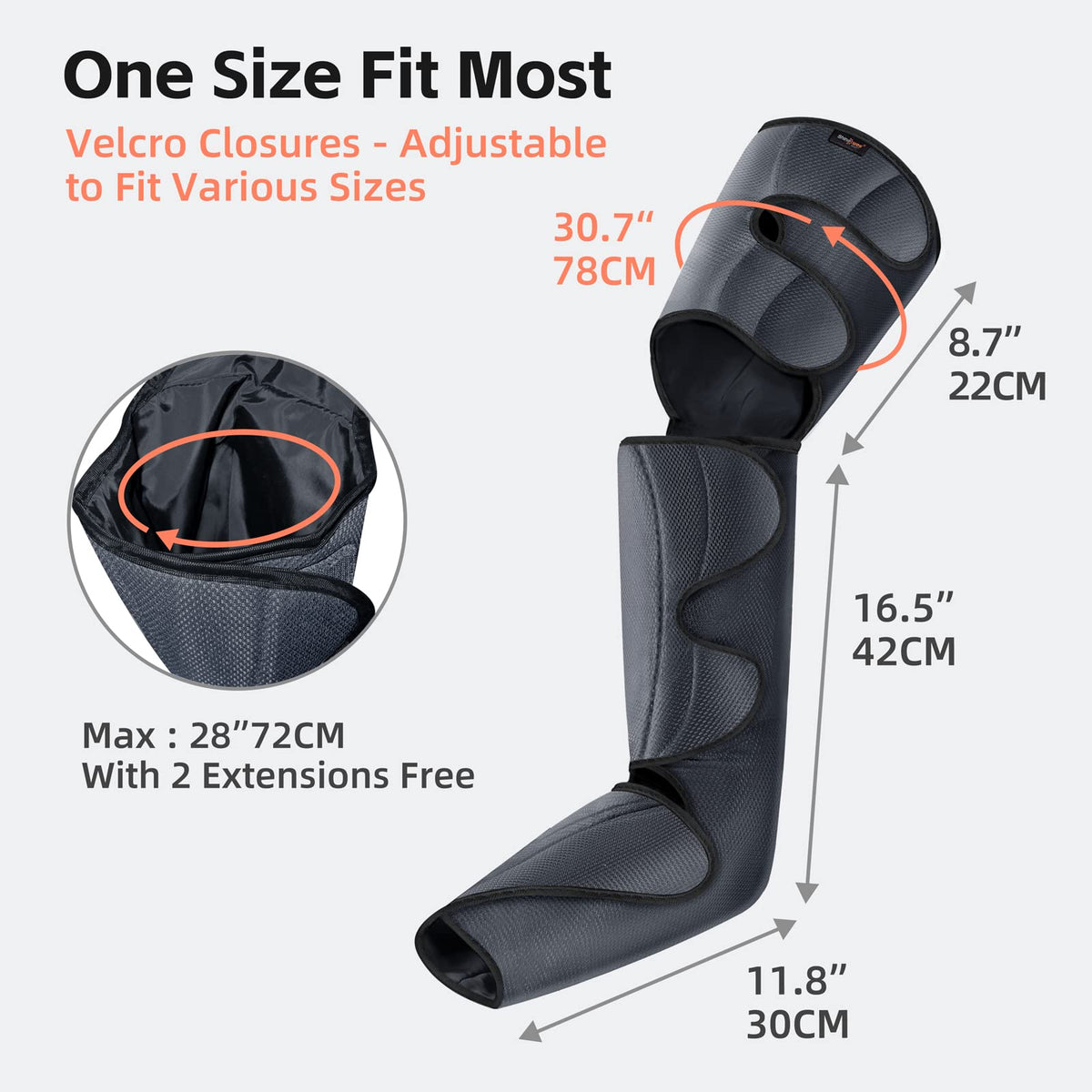 Air Compression Leg Massager with 3 Modes 3 Intensities K293203