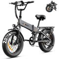 1400W 30MPH 48V 13AH Fat Tire Foldable Electric Bike U618