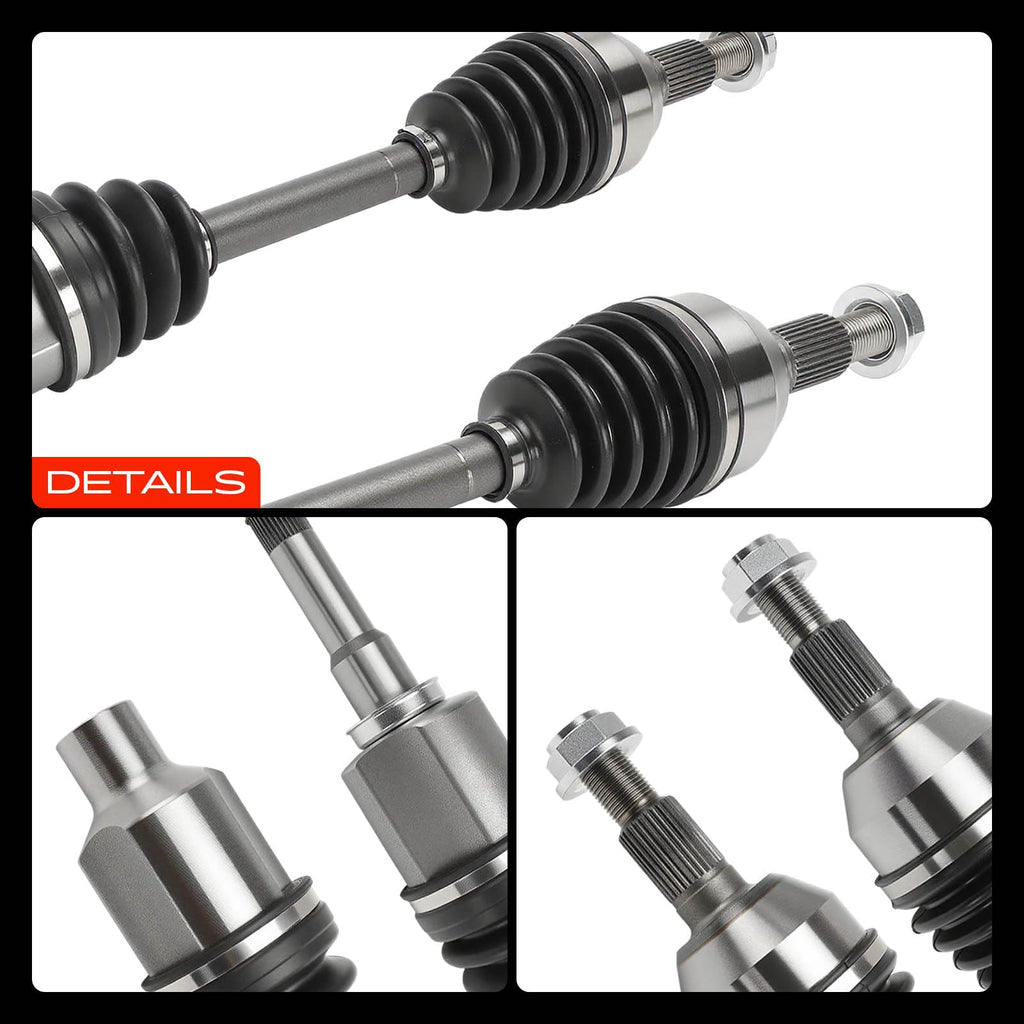 Set of 2 Front CV Axle Shaft Assembly X723