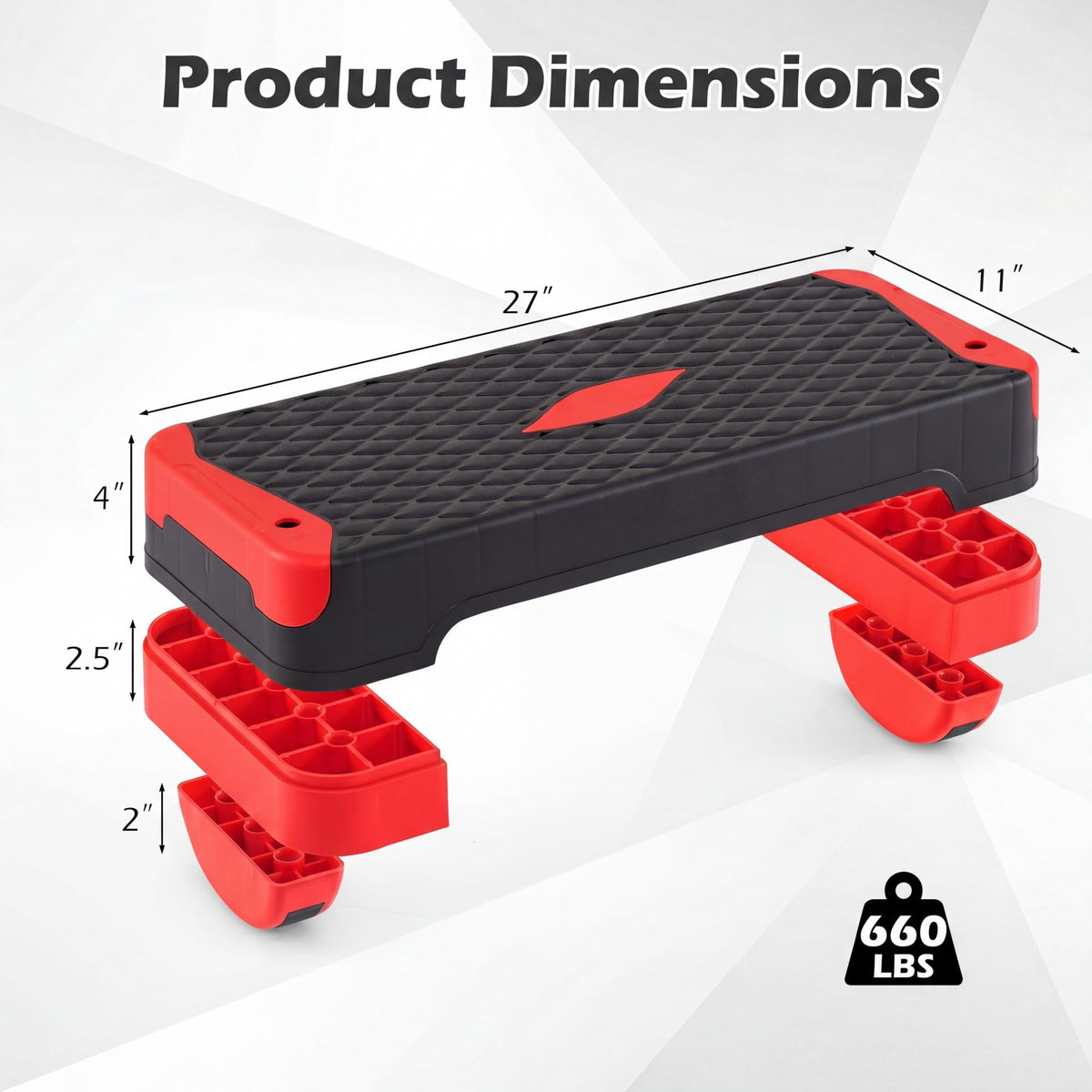 Aerobic Step Platform with Risers & Resistance Bands M383103
