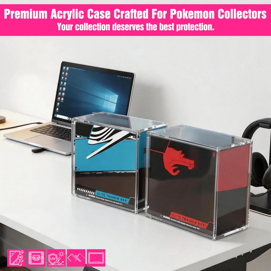 Acrylic Protector Case 8"L x 4"W x 7"H 2pcs W322
