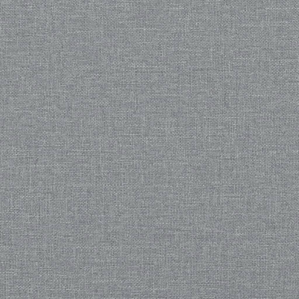 Light Gray 3-Seater Fabric Sofa with Footstool E205680