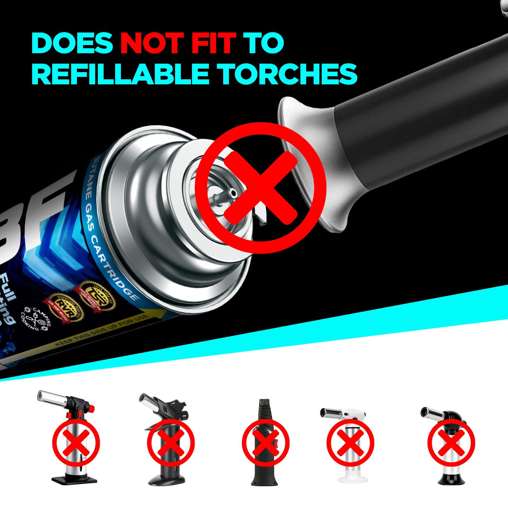 Butane Fuel Canister 8oz 4 Pack X6276