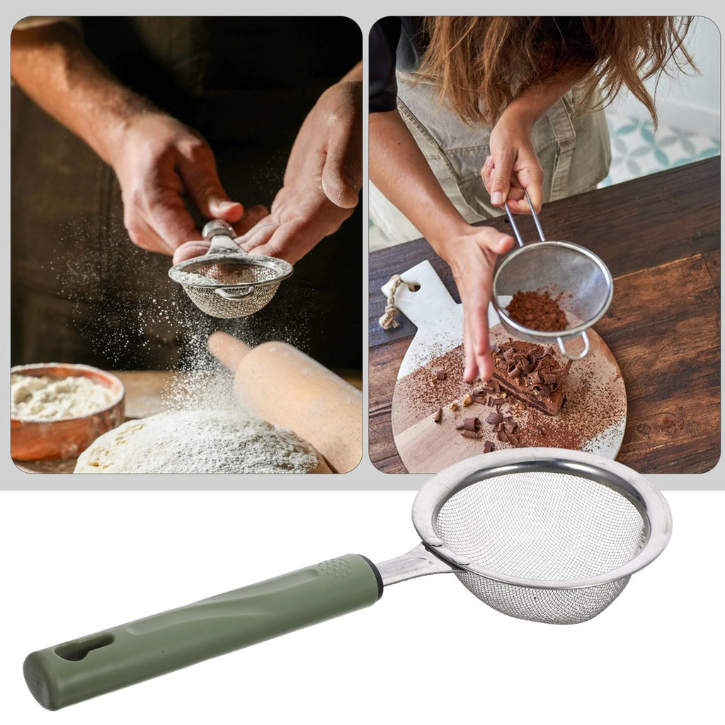 Stainless Steel Food Mesh Strainer with Handle Q42572
